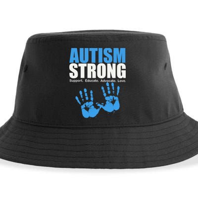 Autism Strong Sustainable Bucket Hat