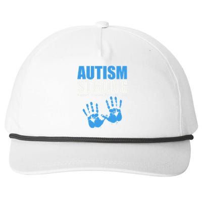 Autism Strong Snapback Five-Panel Rope Hat