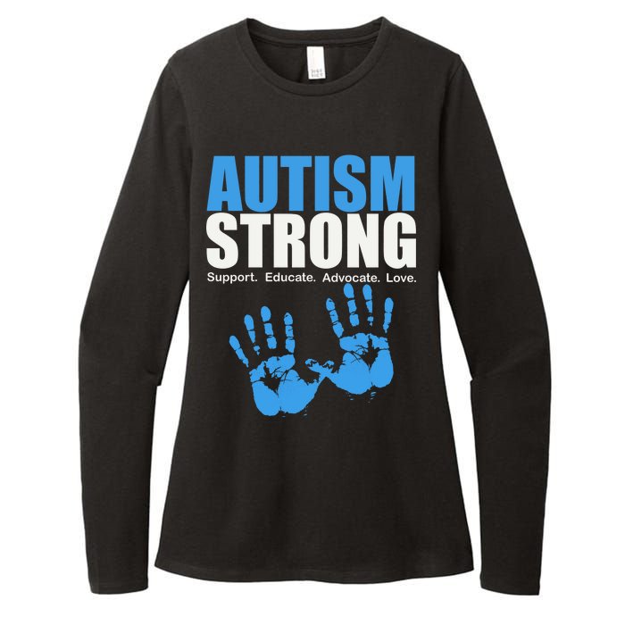 Autism Strong Womens CVC Long Sleeve Shirt