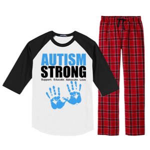 Autism Strong Raglan Sleeve Pajama Set