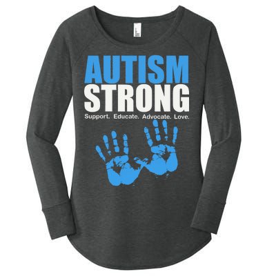 Autism Strong Women's Perfect Tri Tunic Long Sleeve Shirt