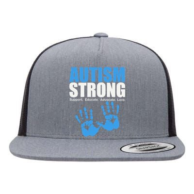 Autism Strong Flat Bill Trucker Hat