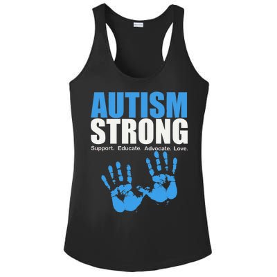 Autism Strong Ladies PosiCharge Competitor Racerback Tank