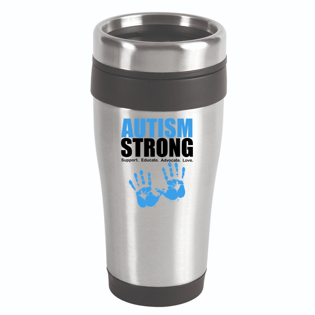 Autism Strong 16oz Travel Tumbler