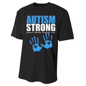 Autism Strong Performance Sprint T-Shirt