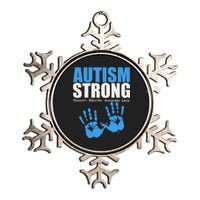 Autism Strong Metallic Star Ornament