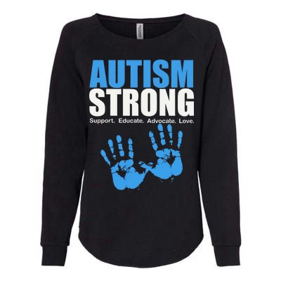 Autism Strong Womens California Wash Sweatshirt