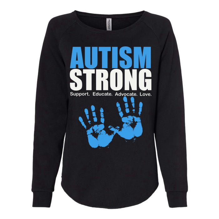 Autism Strong Womens California Wash Sweatshirt