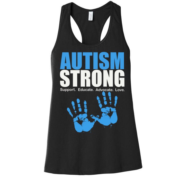 Autism Strong Women's Racerback Tank