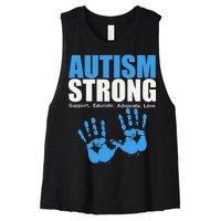 Autism Strong Women's Racerback Cropped Tank