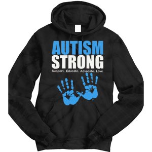 Autism Strong Tie Dye Hoodie