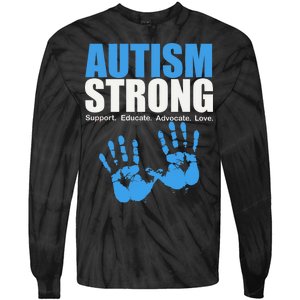 Autism Strong Tie-Dye Long Sleeve Shirt