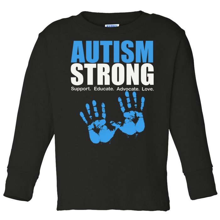 Autism Strong Toddler Long Sleeve Shirt