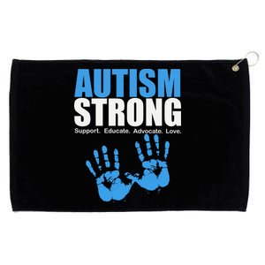 Autism Strong Grommeted Golf Towel