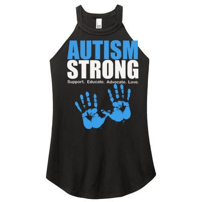 Autism Strong Women's Perfect Tri Rocker Tank