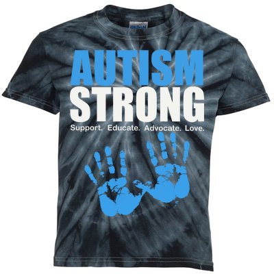 Autism Strong Kids Tie-Dye T-Shirt