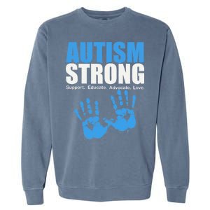 Autism Strong Garment-Dyed Sweatshirt