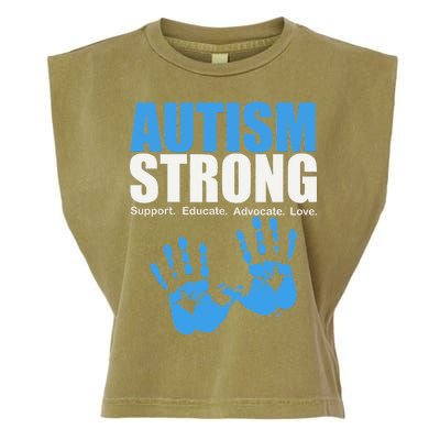 Autism Strong Garment-Dyed Women's Muscle Tee