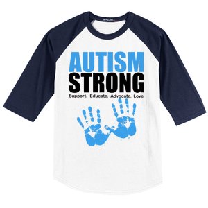 Autism Strong Baseball Sleeve Shirt