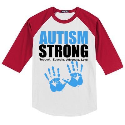 Autism Strong Kids Colorblock Raglan Jersey