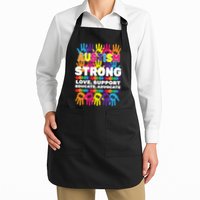 Autism Strong Handprints Love Support Apron