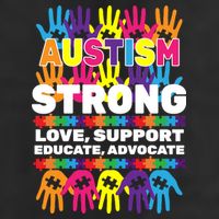 Autism Strong Handprints Love Support Adult Drive Performance Visor