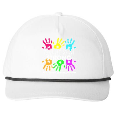 Autism Strong Love Support Educate Advocate Snapback Five-Panel Rope Hat