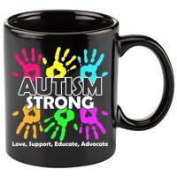 Autism Strong Love Support Educate Advocate 11oz C Handle Ceramic Mug