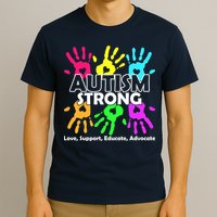 Autism Strong Love Support Educate Advocate T-Shirt