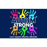 Autism Strong Love Support Educate Advocate Bumper Sticker