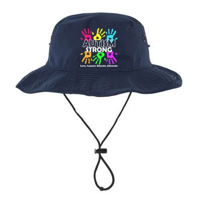 Autism Strong Love Support Educate Advocate Legacy Cool Fit Booney Bucket Hat