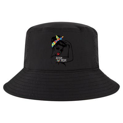 Autism Strong Mom Cool Comfort Performance Bucket Hat