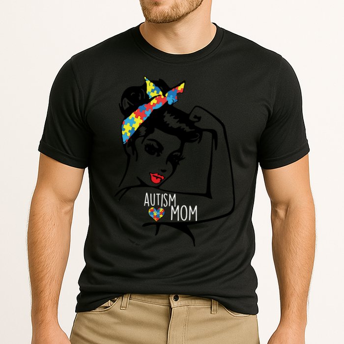 Autism Strong Mom Cooling Performance Crew T-Shirt