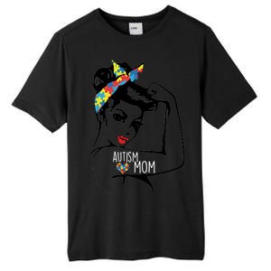 Autism Strong Mom Tall Fusion ChromaSoft Performance T-Shirt