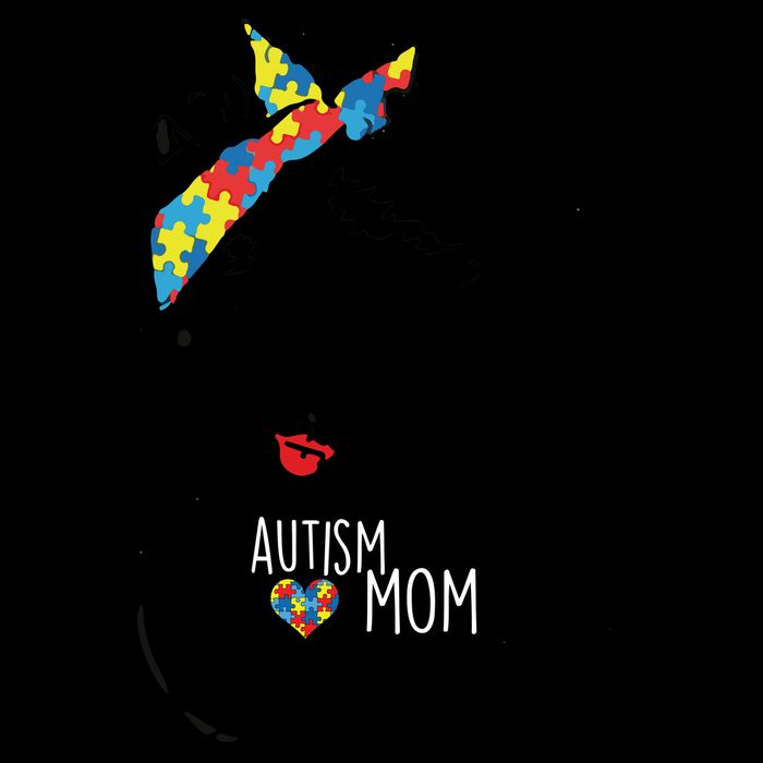 Autism Strong Mom Drawstring Bag
