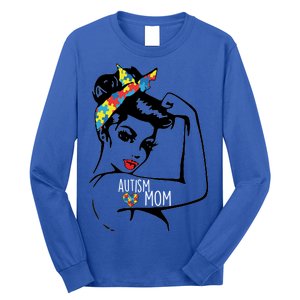 Autism Strong Mom Long Sleeve Shirt