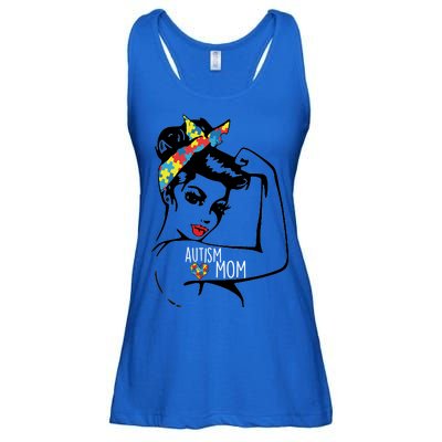 Autism Strong Mom Ladies Essential Flowy Tank