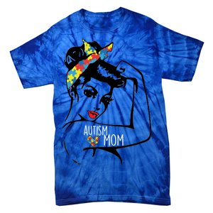 Autism Strong Mom Tie-Dye T-Shirt