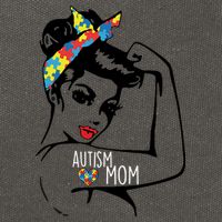 Autism Strong Mom Cotton Canvas Backpack