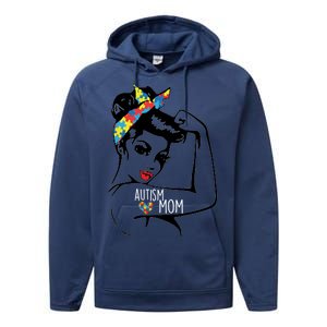 Autism Strong Mom Performance Fleece Hoodie