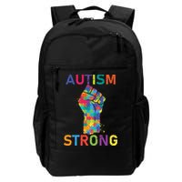 Autism Strong Retro Fist Autism Awareness Backpack