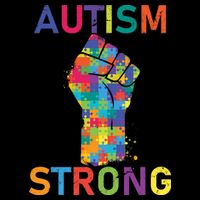 Autism Strong Retro Fist Autism Awareness Wool Snapback Cap