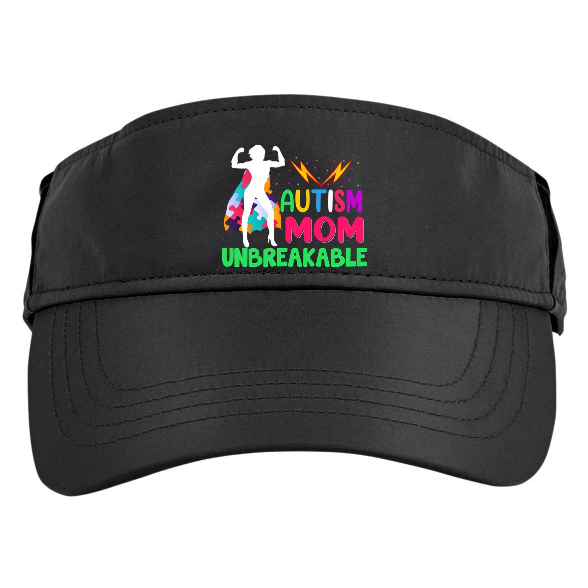 Autism Super Mom Unbreakable Adult Drive Performance Visor