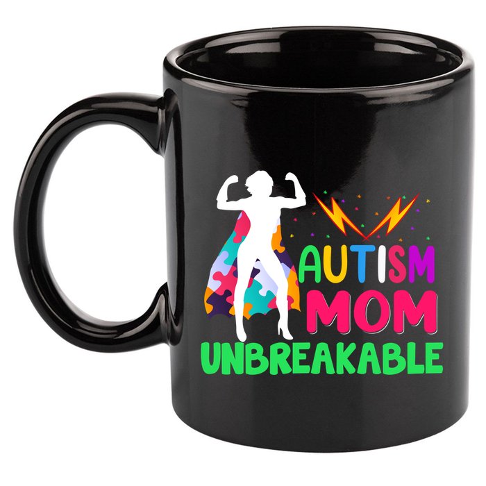 Autism Super Mom Unbreakable 11oz C Handle Ceramic Mug