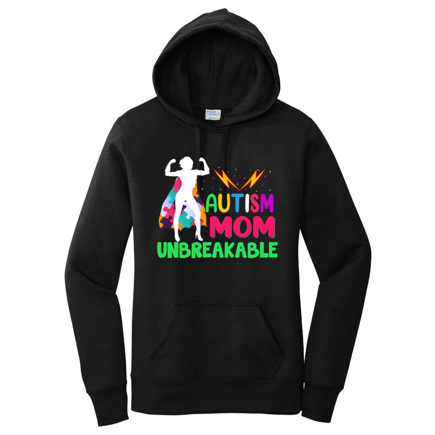 Autism Super Mom Unbreakable Women's Pullover Hoodie