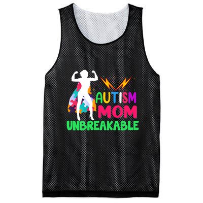 Autism Super Mom Unbreakable Mesh Reversible Basketball Jersey Tank