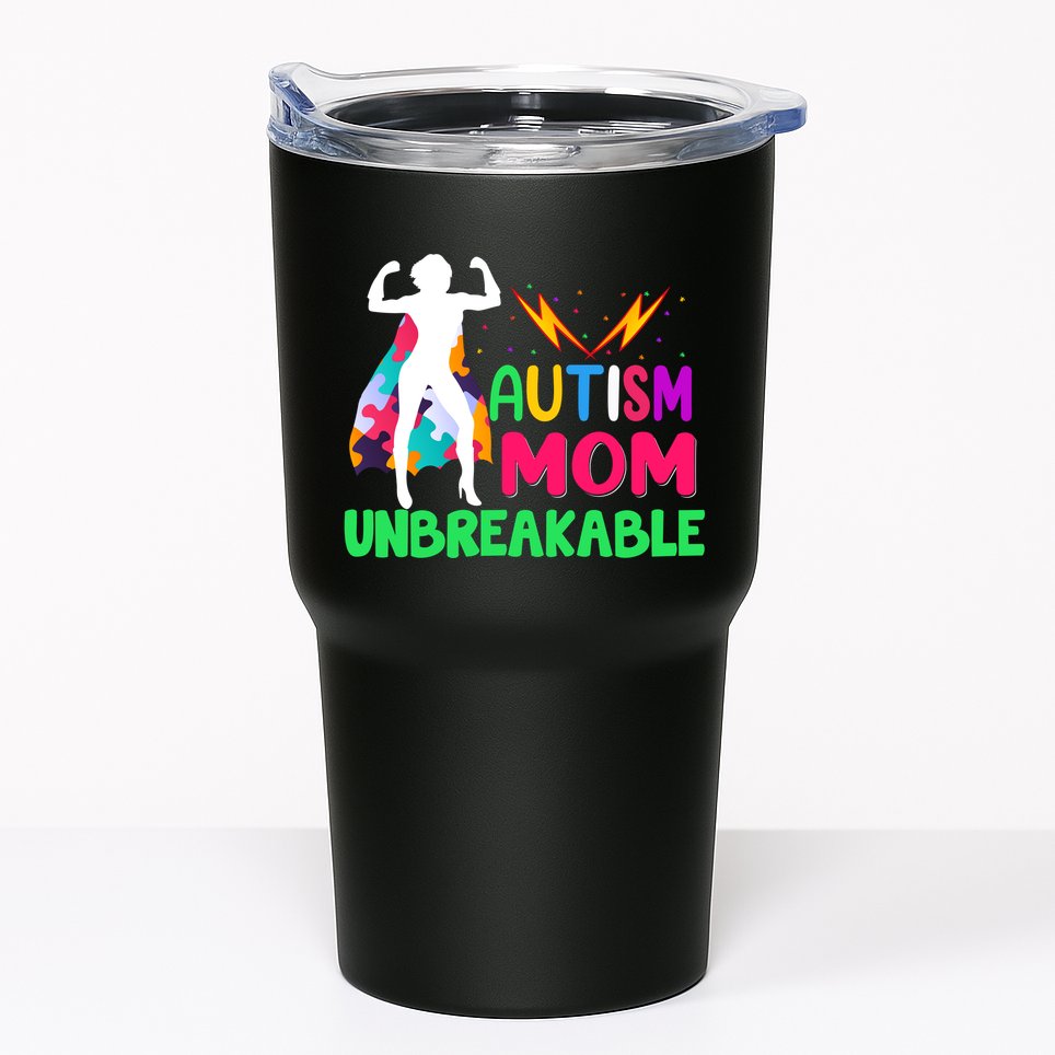 Autism Super Mom Unbreakable Tumbler
