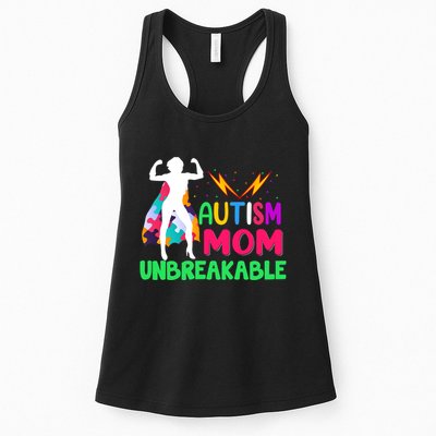Autism Super Mom Unbreakable Womens Tank Top