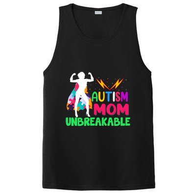 Autism Super Mom Unbreakable PosiCharge Competitor Tank