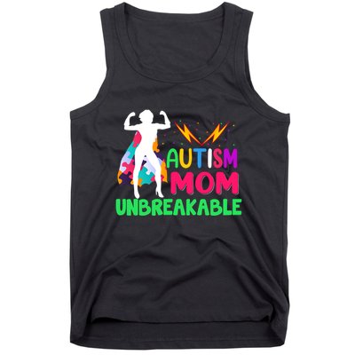 Autism Super Mom Unbreakable Tank Top